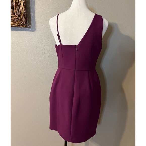 BCBGMAXAZRIA Dress 10 Purple Sheath Wedding Party Cocktails Cruise - Picture 7 of 11